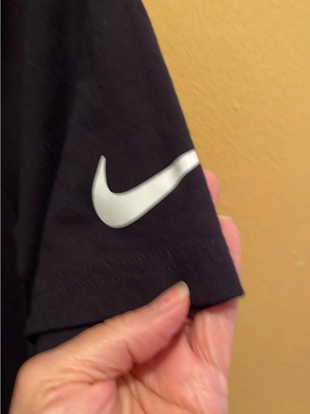 Nike Black Short-Sleeve Tee with Red and Gold Graphic